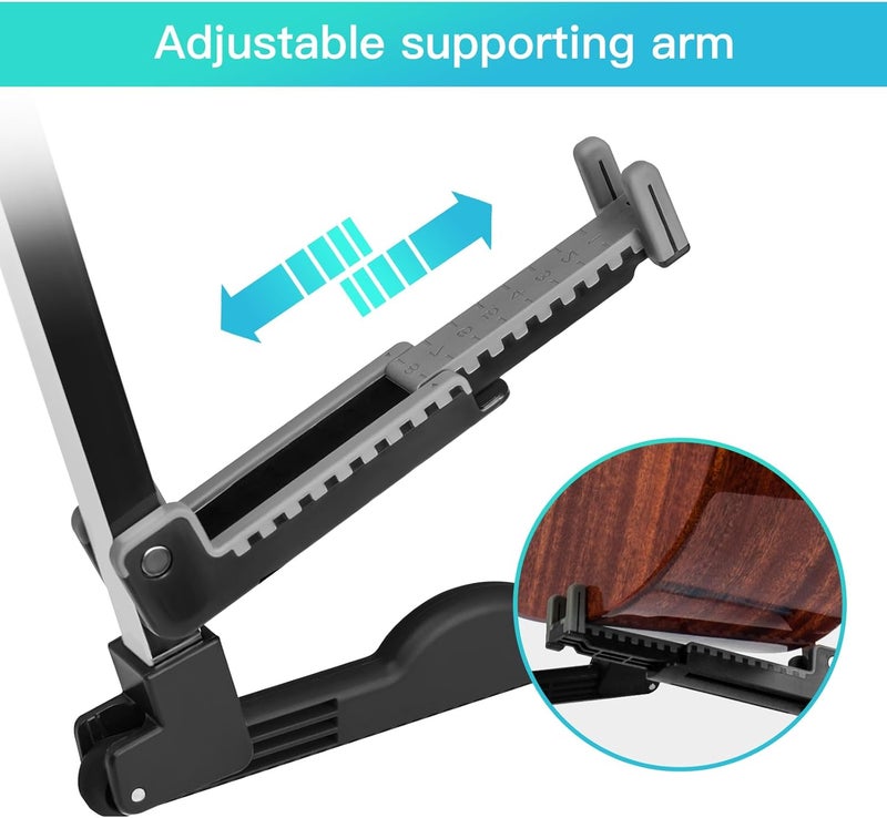 Guitto Guitar Stand - Electric and Acoustic, Floor Standing Holder for Guitars, Bass, Banjo, Cello - Portable, Foldable, and Small A-Frame Design GGS-03 - Image 3